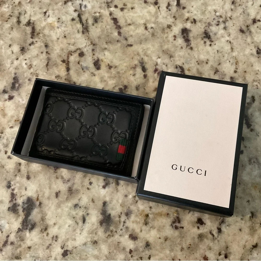 Mint Gucci Guccissima Leather Bifold Wallet - Picture 2 of 10